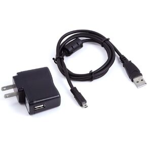 MaxLLTo USB AC Power Adapter PC Battery Charger Camera Data Cable Cord Lead for Nikon Coolpix P100 P530 Camera
