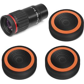 Astromania 1.25"/2"- 5mm 70 Degree Super Wide Angle (SWA) - Bundle with - Anti-Vibration Suppression Pads
