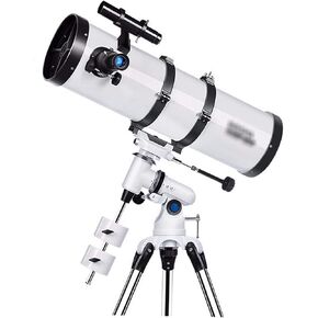 Telescope,Reflector Telescope for Beginners,Fully-Coated Glass Optics,Adjustable Height Tripod,Compact and Portable Travel Telescope