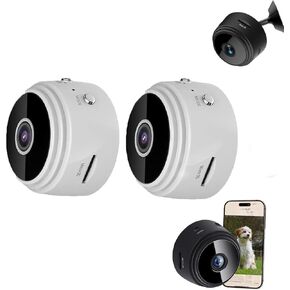 Laidanyou Camera, Secret Scope Camera, Magnetic Mini Cameras, with Night Vision, Remote View (2Pcs-c)