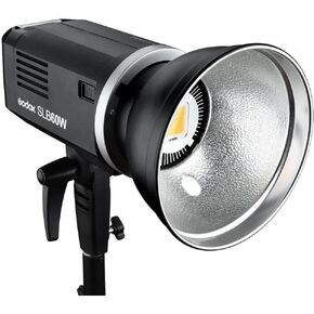 Godox SL Series SLB60W 60W Battery-Operated White LED Video Light, 5600K Color Temperature