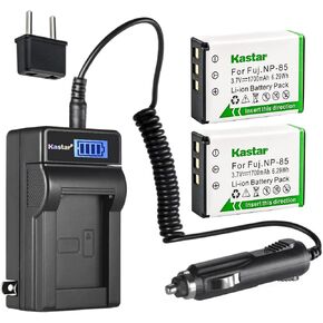 KASTAR NP-85 LCD AC شاحن بطارية AC متوافق مع FUJIFILM NP-85 FNP-85 Sony NP-170 Toshiba PA3985 PA3985U-1BRS Ordro 084-07042L-062 084-07042L-075 Batch