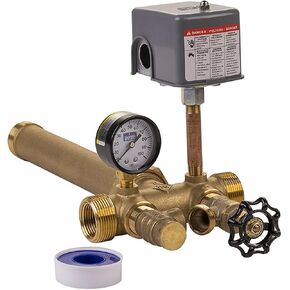 Boshart 1.25 x 14 brass no lead tank tee Kit package with Union + fsg2 30-50 pressure switch