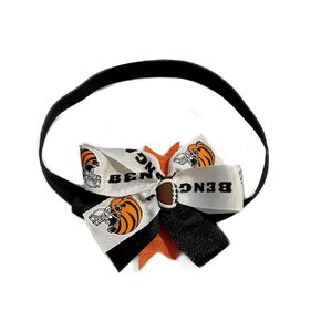 Bengals Baby Girl Bow Elastic Headband (12-18m)