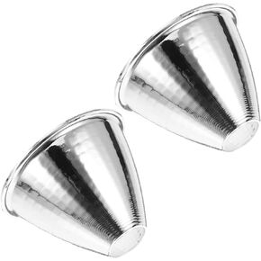 Mipcase 2Pcs Light Reflector Cup Replacement High Brightness Lighting Accessory for Even Illumination for Indoor Reading Outdoor Camping Use Flashlight Reflector Kit
