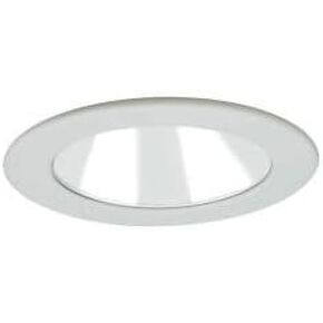 Low Voltage Adjustable Open Reflector Trim, Chrome Reflector, White Trim