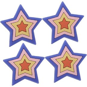 4pcs Cartoon Drawer Knobs for Boys and Girls Room Flexible Cabinet Pulls Silicone Handles for Wardrobes Dressers and Bookcases Vintage Design for Easy Replacement