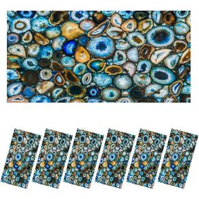 6 Pack Fluorescent Light Covers for Ceiling Light, Backlit Wall All Kinds geode Light Filters for Classroom Office Home, 4' x 2' Decorative Magnetic Light Cover