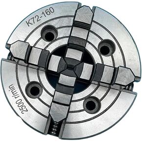 Lathe Chuck 160MM 4 Jaw Independent Chuck K72-160 Manual Metal Lathe Chuck