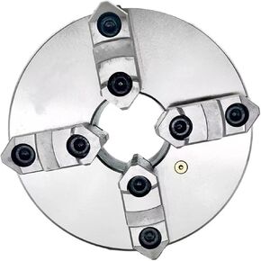 Lathe Chuck 200mm Front Mount Chuck 4 Jaw Self-Centering Metal Lathe Chuck Scroll Chuck K12-200 for Bench Lathe(K12-200 Front Mount)
