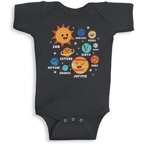 TATY Kids Cute Planet List Baby Infant Bodysuit