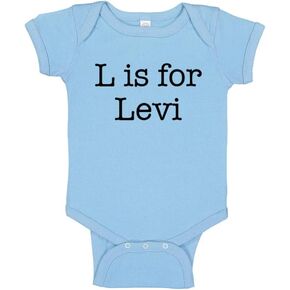 L is for Levi Baby Infant Bodysuit