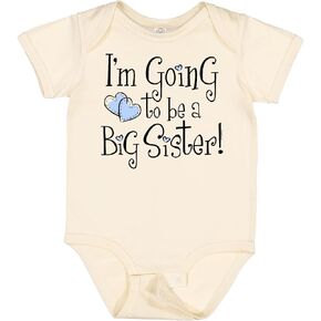 inktastic Heart New Big Sister Baby Bodysuit