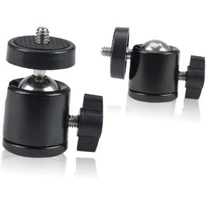 Artibetter 2Pcs Spherical Head Ball Tilt Platform for Cameras Damping Slide Design Aluminum Alloy Construction Smooth Operation Compatible with Standard Tripod Mounts