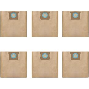 6-Pack DXVA19-4104 Vacuum Bags High Efficiency Replacement for DEWALT 5 to 8 Gallon Wet/Dry Vacs - Part # DEWALT DXVA19-4104