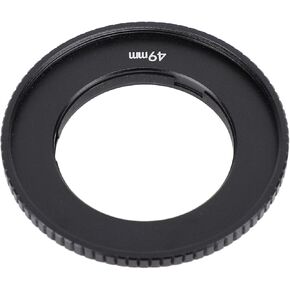 Aluminum Alloy Lens Adapter Ring for Action4, 49MM Filter Adapter Ring with Multiple Filter Stacking Pads and Fastening Snap, Aluminum Crafted Camera Lens Adapter Ring
