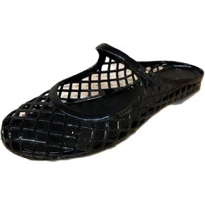Jelly Mesh Ballet Flats for Women Clear Jelly Sandals Slip On Mule Breathable - Cute Trendy No Slip Causal Comfortable Walking Lightweight Running Beach Travel Cruise Vacation Standing All Day Summer