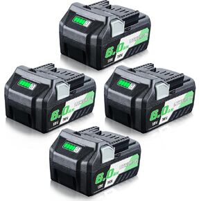 LUMSING 2-Pack BSL36B18 6.0Ah Lithium-Ion Replacement for Metabo 18V/36V Batteries Compatible with Metabo BSL36B18, BSL36A18, 371751M, 372121M Slide-Style MAX Cordless Battery