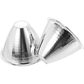 Operitacx 2pcs Replacement Flashlight Reflector Cup for Enhanced Brightness Spotlight Lampshade Accessory for Indoor Outdoor Use for Camping Hiking and Emergency Lighting