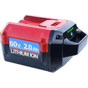 استبدال بطارية DTK لبطارية Toro 60V 2000mAh L324 L135 L108 متوافق مع Toro 60 Volt Power Tool Lithium