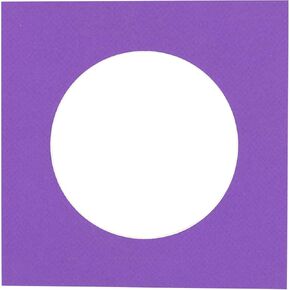 15x15 Mat Bevel Cut for 11x11 Photos - Precut Black Circle Shaped Photo Mat Board Opening - Acid Free Matte to Protect Your Pictures - Bevel Cut for Family Photos, Pack of 1 Matboard Show Kit With
