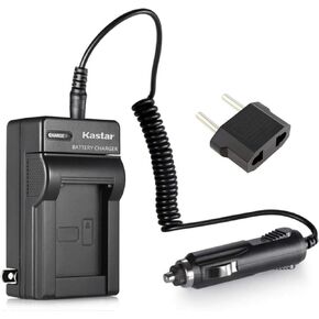 Kastar Battery Charger with Car and EU Adapters Replacement for Samsung SB-L110A SB-L160A SB-L220A SB-L160 SB-L320 SB-L480 Batteries and Samsung SCL906 SC-L906 SCL907 SC-L907 SC-W97 Camcorder