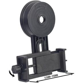 DOITOOL Smartphone Telescope Adapter for Cell Phones Camera Mount Holder for Binoculars and Spotting Scopes Compatible with Smartphones Black