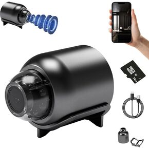 Zentara Mini Camera, HD Mini Camera, Outside Spy Camera Wireless Hidden, Smart Wireless Cameras, Remote Playback, Multiple Modes for Home, Outdoor, Car, Safety Protection (Charging Model+32G)