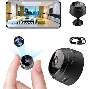 Mini Video-Only Surveillance,Hidden Video Cameras,Night Vision Indoor/Outdoor Small Dog Pet Camera Baby Monitors