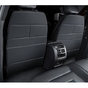 2 PCS مقعد السيارة الحصير حصيرة المقعد الخلفي لمرسيدس بنز V-Class V220D V250D V300D ، حصير جلود للسيارات ، وسادة حماية على مقعد السيارة ، ومقاوم للخدش ، برتقالي ، برتقالي