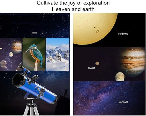 Beginner Astronomy Telescope for Kids & Adults with Adjustable Tripod,114mm Large Diameter,PortableAstronomy Telescope G in Saudi Arabia