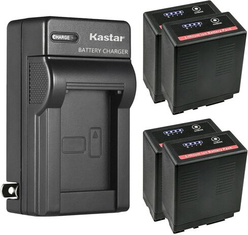 KASTAR 1 حزمة البطارية وشاحن الجدار AC البديل لـ Panasonic AG-HMC73MC ، AG-HMC80 ، AG-HMC83MC ، AG-HMC150 ، AG-HMC151E ، AG-HMC153MC ، AG-HMC155 ، AG-HSC1U ، AG-HMR10 ، AG-AG-AC7 ، AG-AF100. in Kuwait