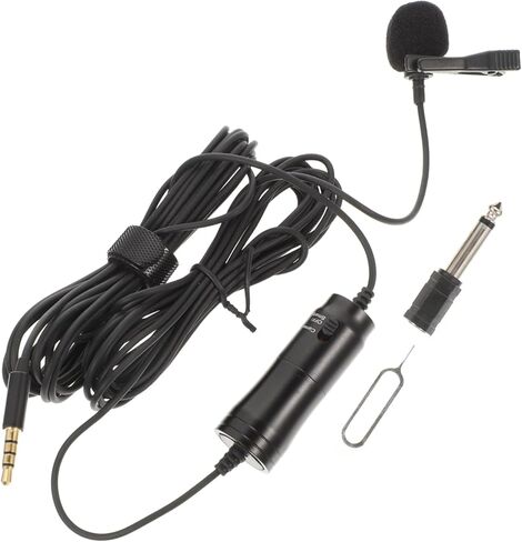 Vanzack 1SET Microphone Microphone High Sensitivity Mic للتسجيل لمقابلات الاجتماعات وإنتاج الفيديو المتوافق مع الهواتف الذكية والأجهزة اللوحية in Kuwait