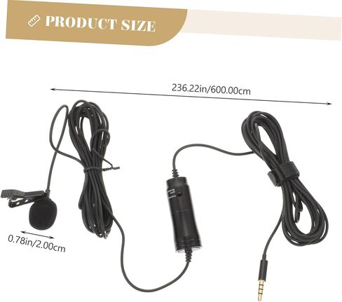 Vanzack 1SET Microphone Microphone High Sensitivity Mic للتسجيل لمقابلات الاجتماعات وإنتاج الفيديو المتوافق مع الهواتف الذكية والأجهزة اللوحية in Kuwait