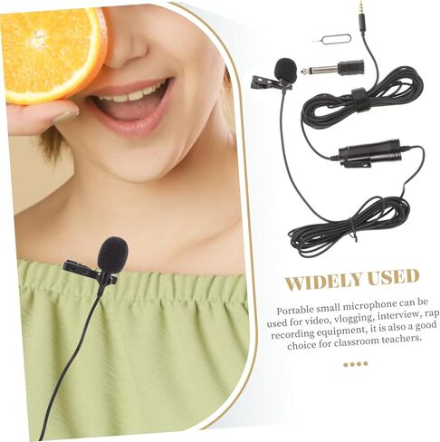 Vanzack 1SET Microphone Microphone High Sensitivity Mic للتسجيل لمقابلات الاجتماعات وإنتاج الفيديو المتوافق مع الهواتف الذكية والأجهزة اللوحية in Kuwait
