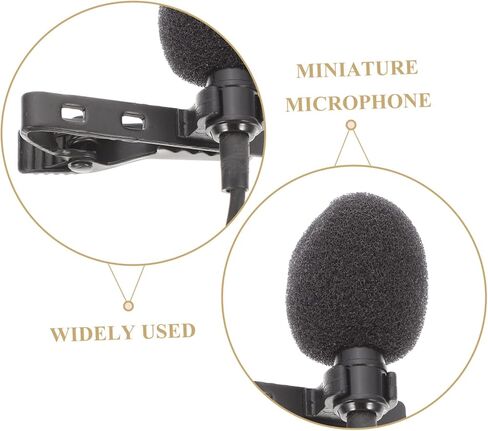 Vanzack 1SET Microphone Microphone High Sensitivity Mic للتسجيل لمقابلات الاجتماعات وإنتاج الفيديو المتوافق مع الهواتف الذكية والأجهزة اللوحية in Kuwait