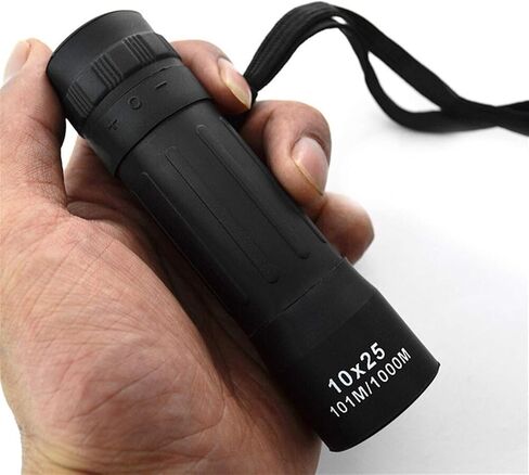 Monoculars Telescope High Power 10x25 High Telescope Monocular BAK4 Plastic Monocular Telescope Outdoor Black Outdoor Sports Telescope for Adult Bird Watching Outdoor Travel Binoculars in Saudi Arabia