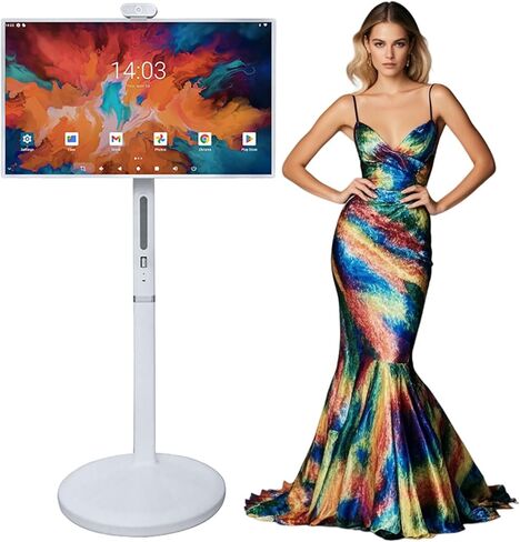 شاشة ذكية محمولة مع كاميرا عالية الدقة 12 ميجابكسل ، وشاشة محمولة بحجم 1080 بوصة مع شاشة تعمل باللمس القابلة للدوار ، ونظام التشغيل Android (Support Google Store) ، ودوران الدوران الكامل (32 بوصة) in Kuwait