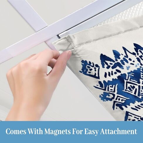 4 Pack Fluorescent Light Covers for Ceiling Lights Set dye art brushes lace Ethnic necklace pattern print stripes Ink Decorative Magnetic Fluorescent Light Filters for Classroom Office Home 4x2 ft in Kuwait