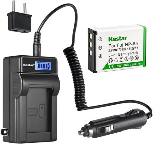 KASTAR NP-85 LCD AC شاحن بطارية AC متوافق مع FUJIFILM NP-85 FNP-85 Sony NP-170 Toshiba PA3985 PA3985U-1BRS Ordro 084-07042L-062 084-07042L-075 Batch in Kuwait