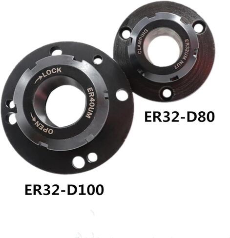 1pcs 80mm/100mm قطر ER32 Collet Chuck Carbon Steel Full Handle for CNC Table Table Machine Tool (ER32-D100) in Saudi Arabia