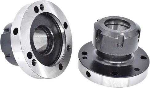 1pcs Collets Chuck 130mm ER40 ER50 Cartridge 125 160mm Flange Four Axis Collet Fixture Chuck for CNC Milling Lathe Machine Tool(ER50-160(7Hole)) in Saudi Arabia