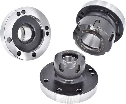 1pcs Collets Chuck 130mm ER40 ER50 Cartridge 125 160mm Flange Four Axis Collet Fixture Chuck for CNC Milling Lathe Machine Tool(ER50-160(7Hole)) in Saudi Arabia