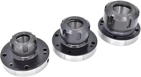 1pcs Collets Chuck 130mm ER40 ER50 Cartridge 125 160mm Flange Four Axis Collet Fixture Chuck for CNC Milling Lathe Machine Tool(ER50-160(7Hole)) in Saudi Arabia