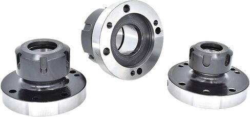 1pcs Collets Chuck 130mm ER40 ER50 Cartridge 125 160mm Flange Four Axis Collet Fixture Chuck for CNC Milling Lathe Machine Tool(ER50-160(7Hole)) in Saudi Arabia