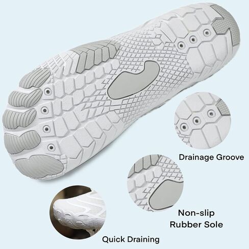Hike Barefoot Water Shoes for Women Men, Barefoot Shoes with Wide Toe Box, Non-Slip & Quick Dry Breathable Aqua Socks for Beach Pool Aqua Swim Surf Hiking Walking Shoes in Kuwait