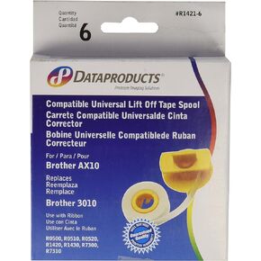 Dataproducts #R1421-6 Compatible Universal Lift Off Tape Spool For Brother AX-10 - Replaces R0500, R0510, R0520, R1420, R1430, R7300, R7310