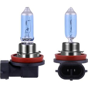 H8 Halogen Headlight Bulb with Super White Light Long Life Replacement PGJI9-1 12V/35W (2 Pack)