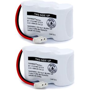 BT-17333 BT-27333 Handset Telephone Rechargeable Battery 2/3AA 3.6V NI-CD Cordless Phone Battery Compatible with BT17333 BT27333 BT-17233 BT17233 BT-163345 CS5121(Pack of 2)