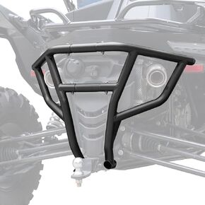 KEMIMOTO Rear Bumper Brush Guard Compatible with 2022-2024 CFMOTO ZForce 950 H.O /950 H.O.E.X /2020-2022 ZForce 950 Sport Accessories - Heavy Duty Steel Tubing Black Powder Coating Rear Profile Bumper